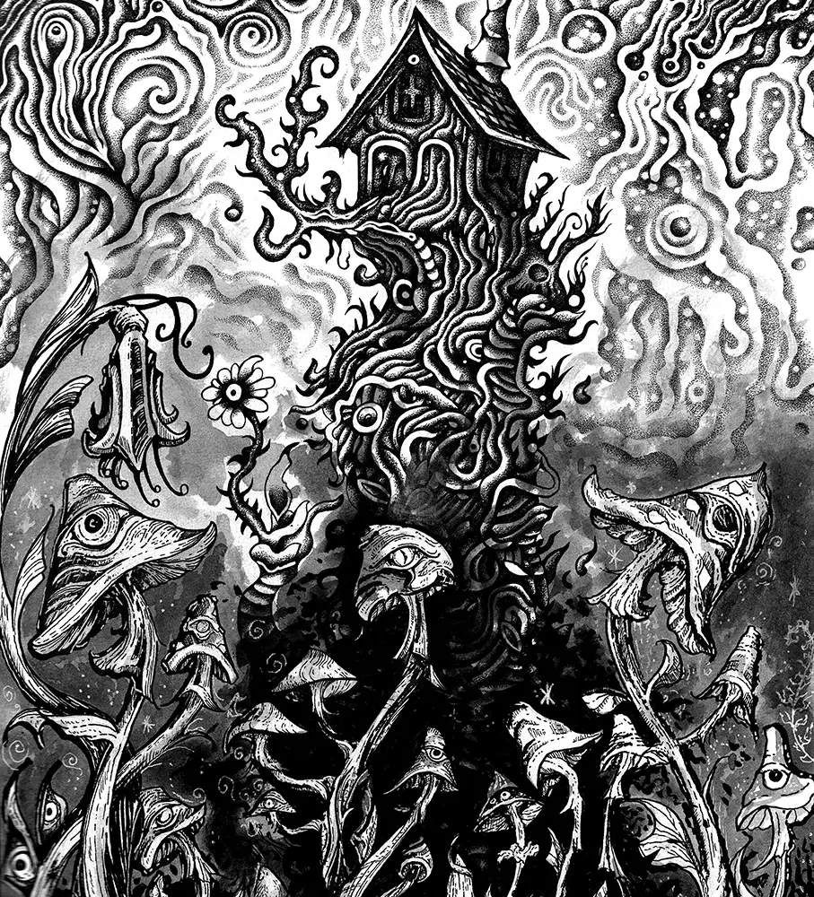 Jeff Grimal / Juliette Nicolas print  La Maison des Brumes