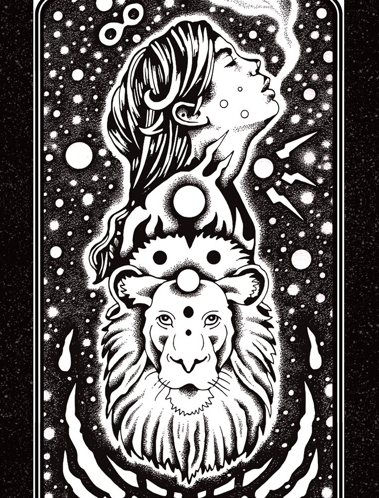 PRINT - TAROT JEFF GRIMAL - LA FORCE