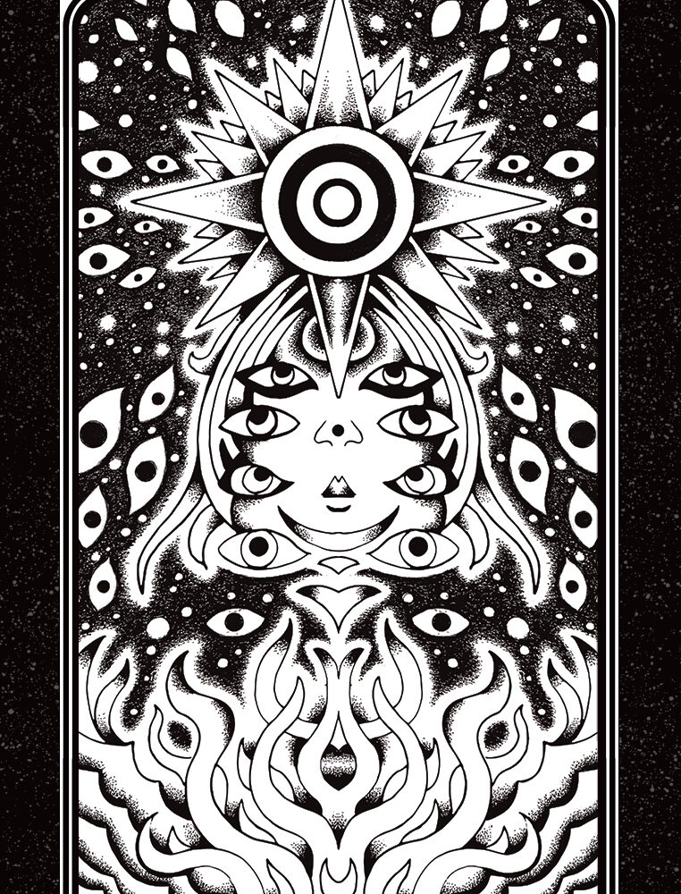 PRINT - TAROT JEFF GRIMAL - L'ETOILE
