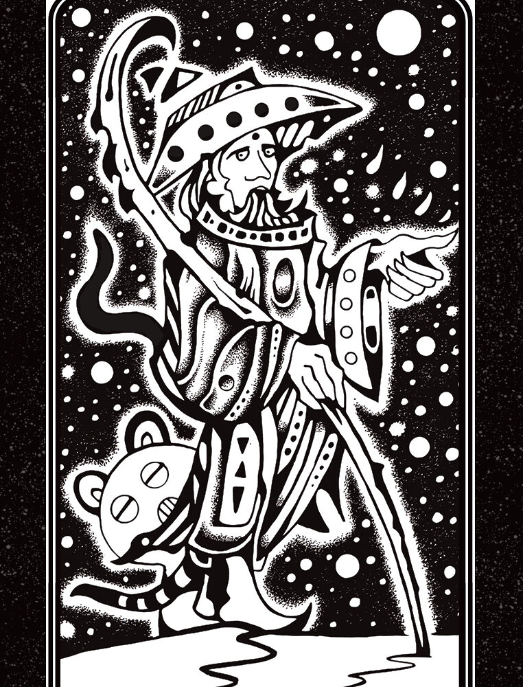 PRINT - TAROT JEFF GRIMAL - LE MAT