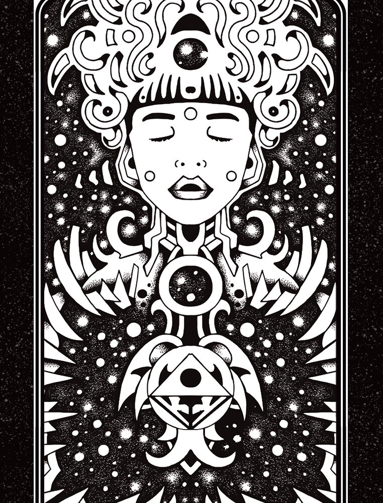 PRINT - TAROT JEFF GRIMAL - L'IMPERATRICE