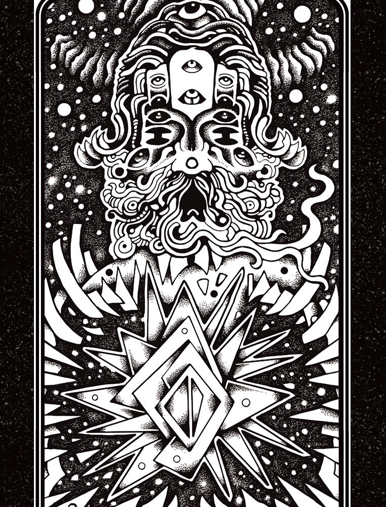 PRINT - TAROT JEFF GRIMAL - L'EMPEREUR